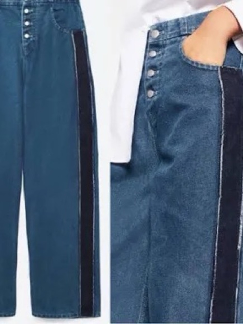NWT Zara Trafaluc Denimwear Mom Fit Jeans